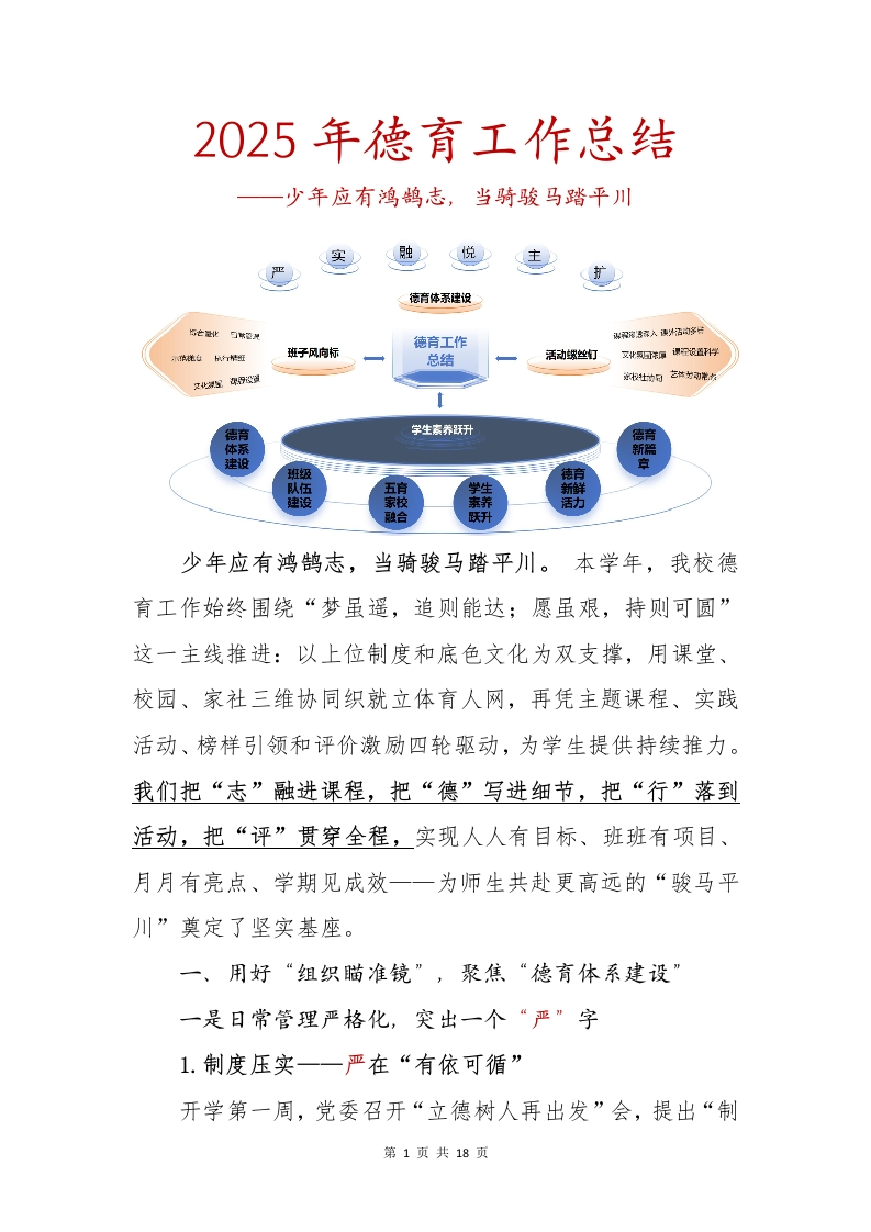 2024-2025（二）学期德育工作总结.docx（带图版）-教务资料网