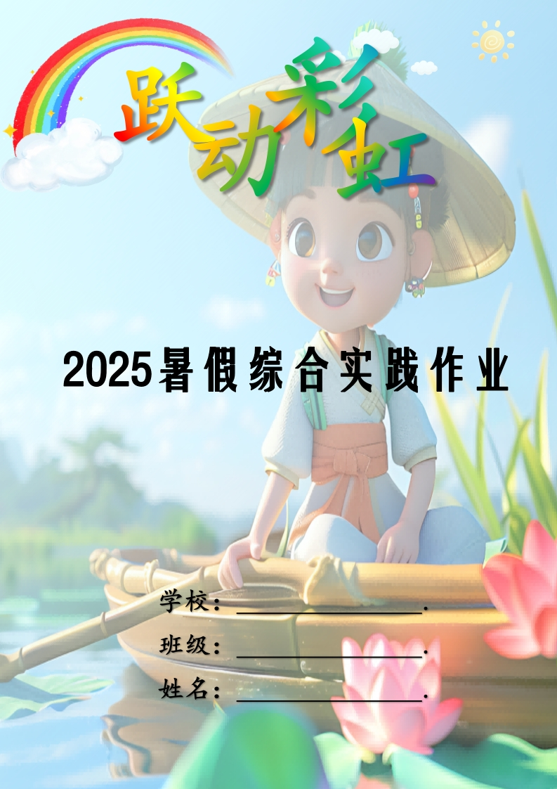 2025年暑假学生综合实践作业设计模板-教务资料网
