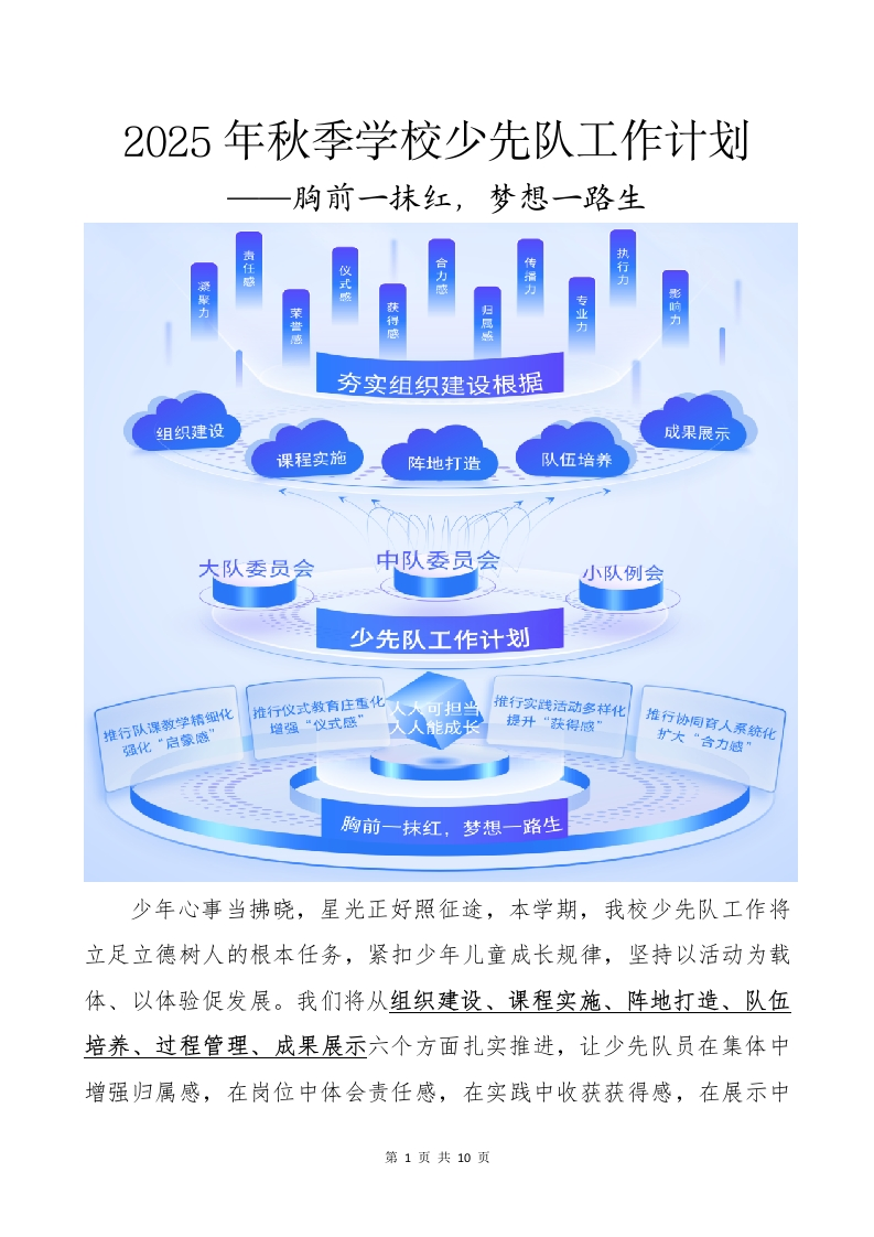 2025年秋季学校少先队工作计划.docx（第二篇）-教务资料网