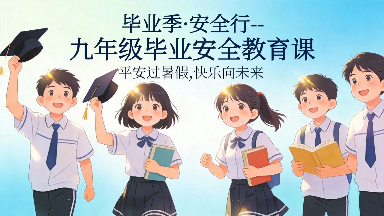 【安全教育】主题班会：九年级毕业安全教育课-教务资料网