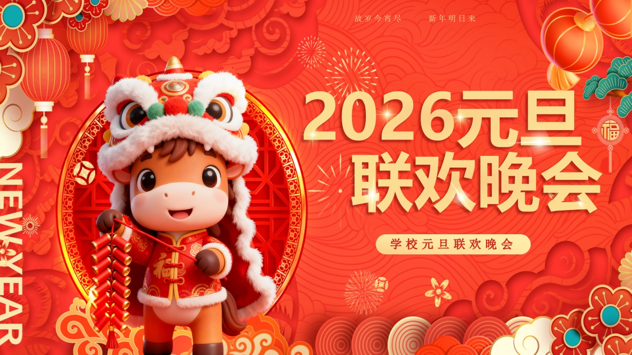 【通用】学校2026元旦主题联欢晚会-教务资料网