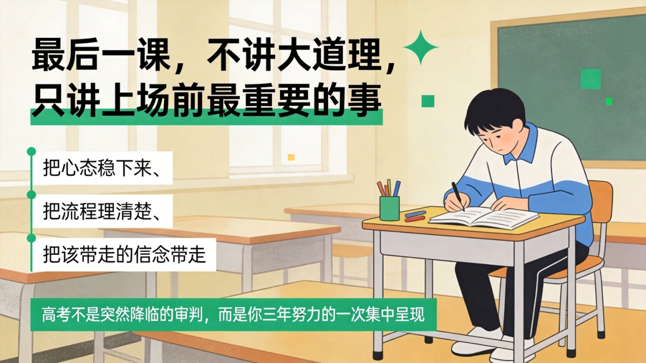 【高三下】高考前最后一课主题班会：带着底气奔赴考场-教务资料网